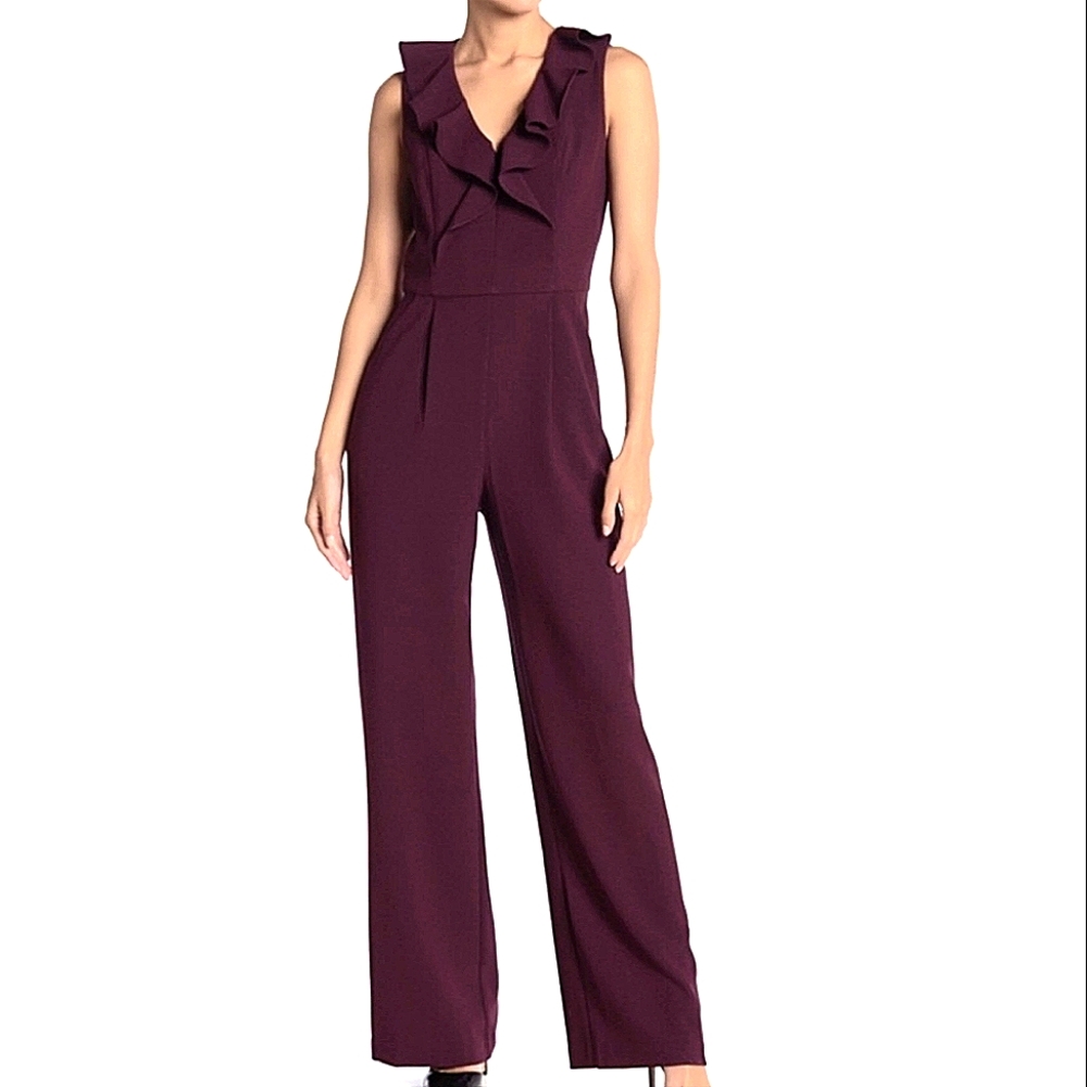 NWT ELIZA J. | $149 Ruffled Jumpsuit - Picture 1 of 4